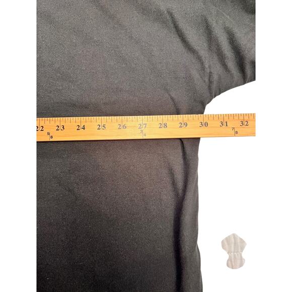 Yeezy X Gap X Balenciaga Crop double layer Dove t-shirt Black Oversize Sz M NEW - Picture 3 of 8